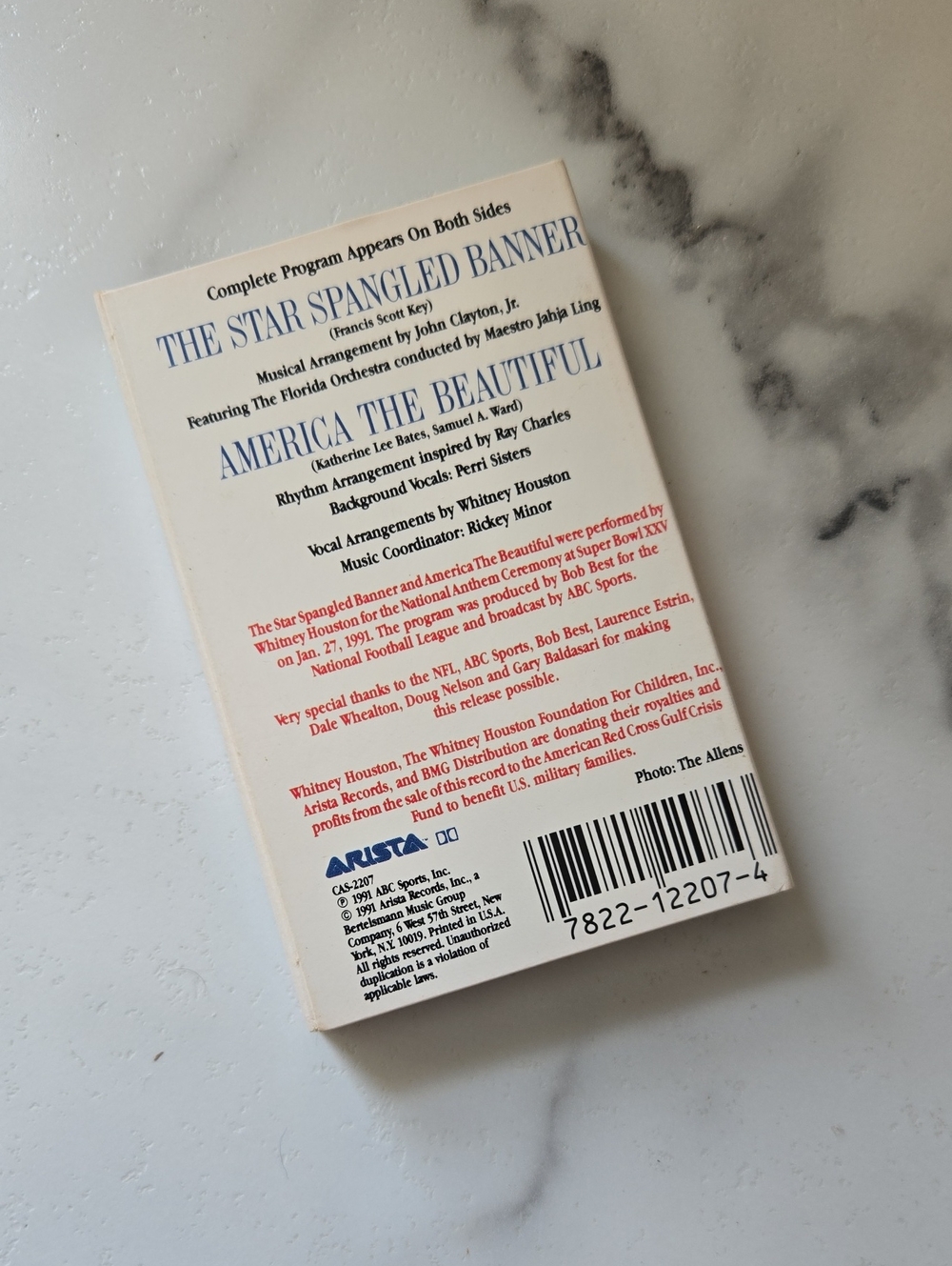 Whitney Houston Cassette — The Star Spangled Banner Superbowl - Picture 2 of 5